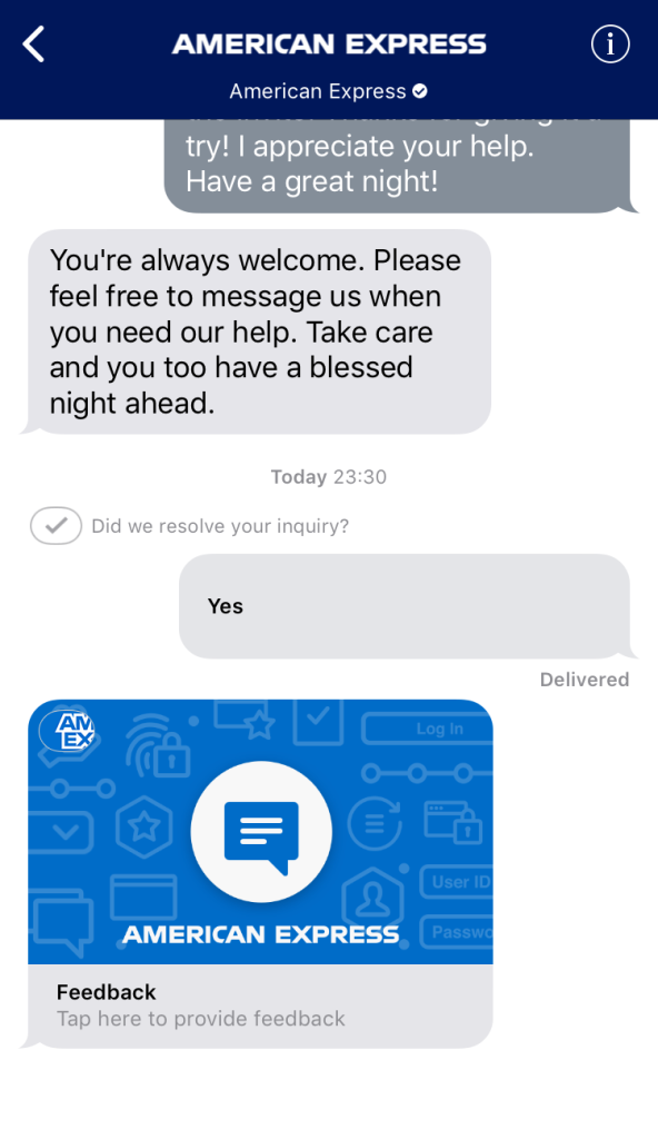 With Apple Business Chat, it's easy for businesses to ask questions and provide a survey without leaving the Messages appl.